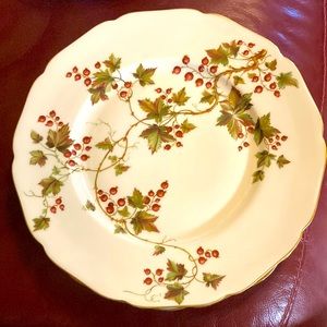 Royal York china plate Summer Vine pattern. Plate is 10.5 inches.